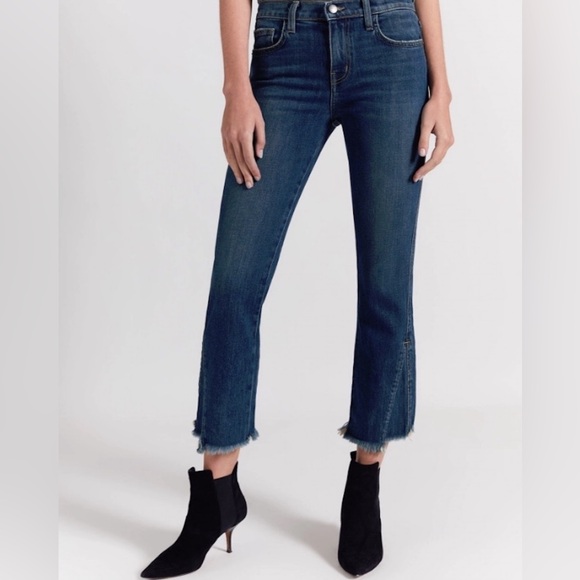 CURRENT Elliot The Fan Kick Crop Flare Jeans - Picture 2 of 6